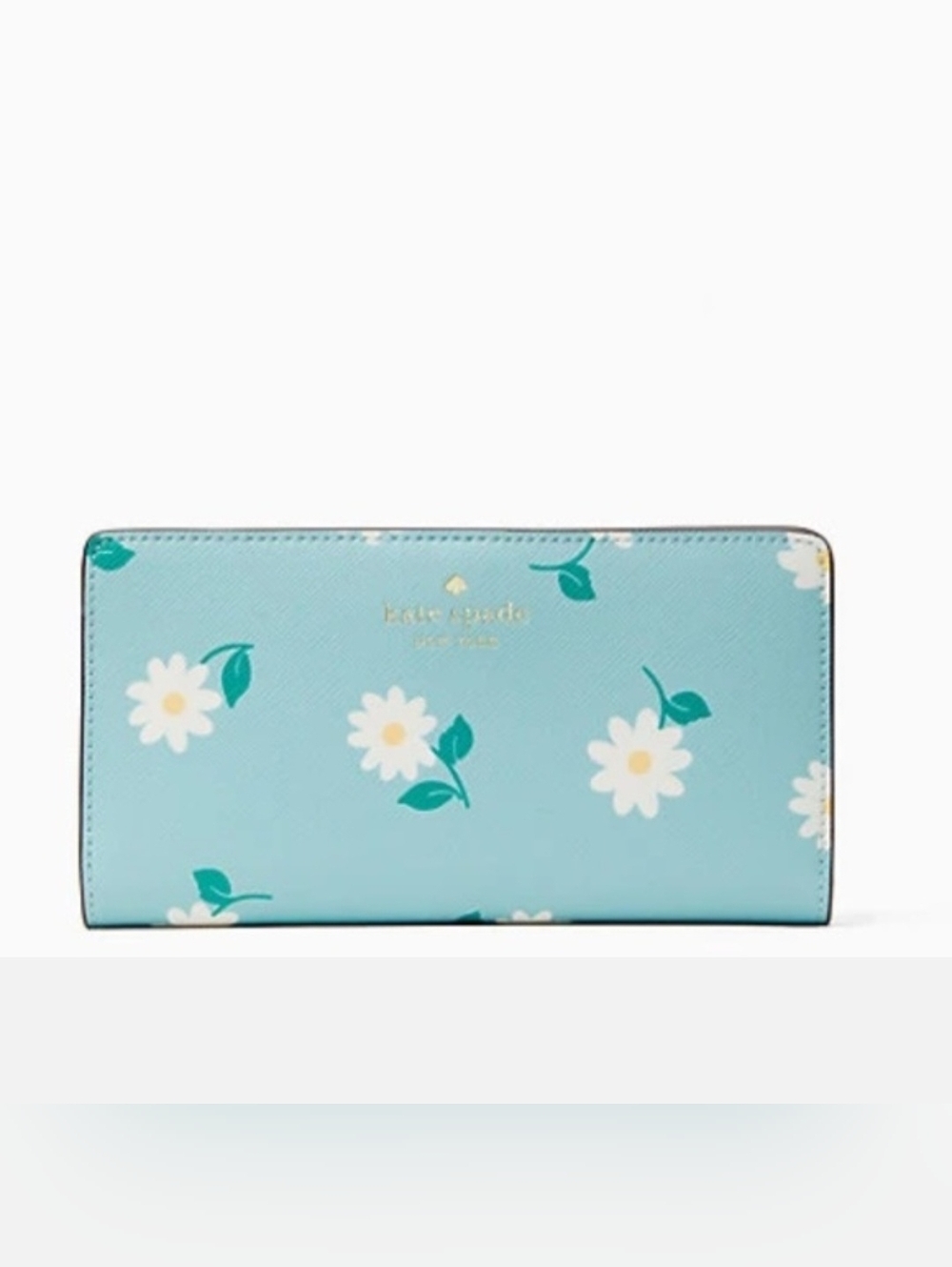 Kate Spade New York Dana Daisy Tote Aphrodite Green & Matching Large Wallet Set - Picture 12 of 14